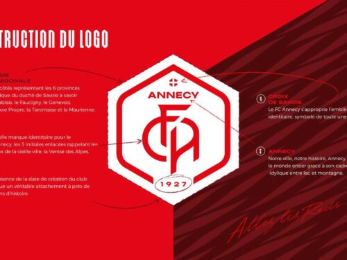 Le logo du FC ANNECY aux couleurs de la SAVOIE !